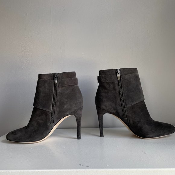 Via Spiga Booties in Graphite Suede - Picture 3 of 11